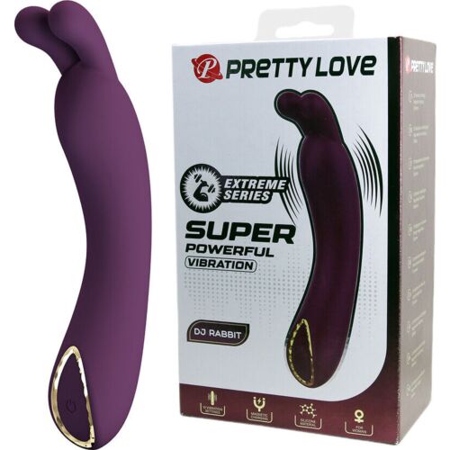Vibrador Punkt G Pretty Love DJ Rabbit mit doppeltem Ende