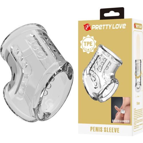 Penishülle PRETTY LOVE - transparente, strukturierte Hülle