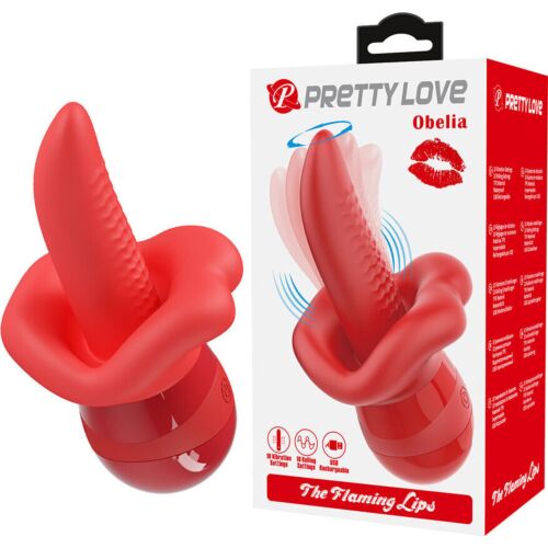 Masturbator Pretty Love Obelia mit Zungenbewegung