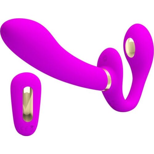 Doppelter Strap-On Vibrator Pretty Love Thunderbird