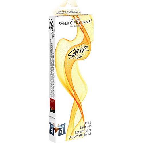 Latex Dams SHEER GLYDE mit Cola Aroma