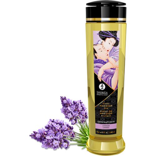 Erotisches Massageöl SHUNGA Sensation 240 ml mit Lavendel-Aroma
