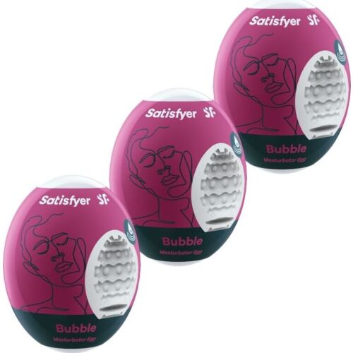 Masturbator Eier SATISFYER BUBBLE mit Hydro-Active Material