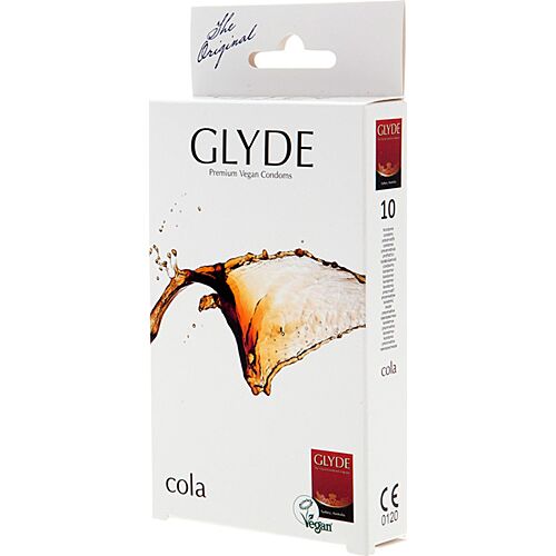 Präservative Glyde Ultra Cola - 10 Stück mit Cola-Geschmack