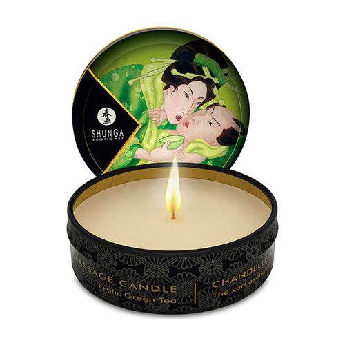 Massagekerze SHUNGA Mini Caress mit Tee Grün Aroma