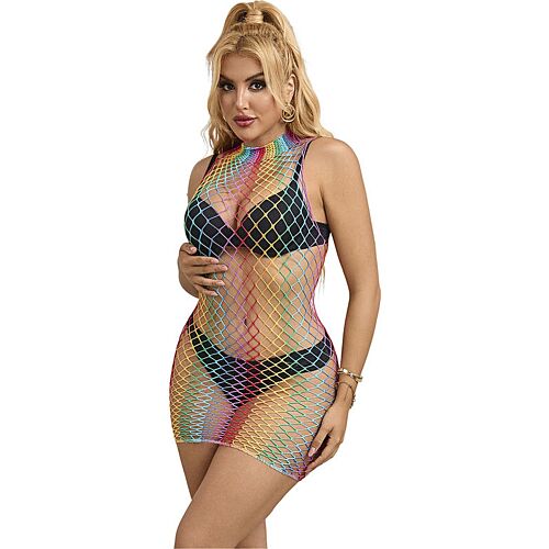 Regenbogen Lingerie Kleid SUBBLIME 952433 ohne Ärmel