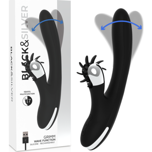 Vibrator BLACK&SILVER Grimm Wave Function