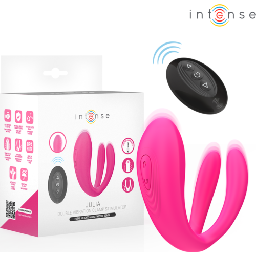 Vibrator INTENSE Julia mit Fernbedienung für doppelte Stimulation