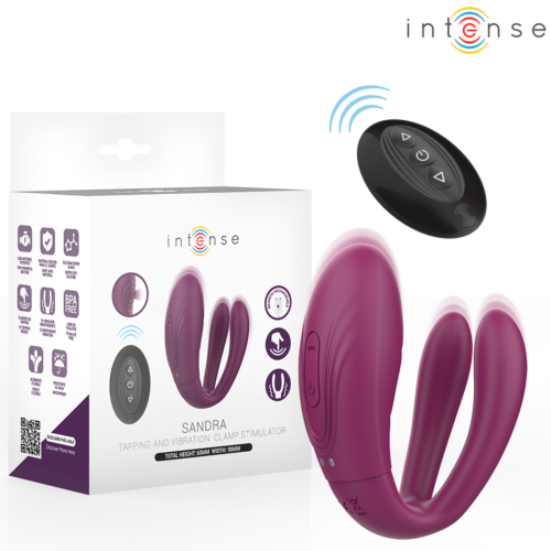 Vibrator INTENSE SANDRA mit Klopffunktion und Fernbedienung