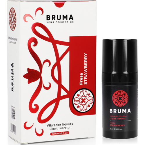 Flüssiger Vibrator BRUMA Erdbeere 15 ml - Geschmack und Vibration