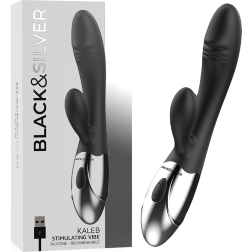 Vibrator BLACK&SILVER KALEB Rabbit