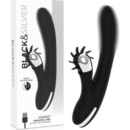 Vibrator BLACK&SILVER Johnny mit Squeel-System