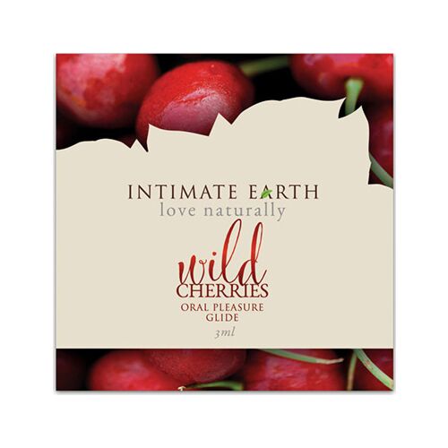 Gleitmittel Intimate Earth Wild Cherry 3ml | Köstlicher Kirschgeschmack