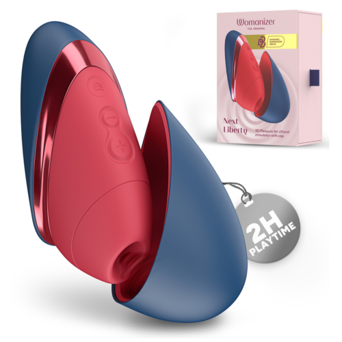 WOMANIZER NEXT LIBERTY Klitorisstimulator 3D Pleasure Air blau/rot