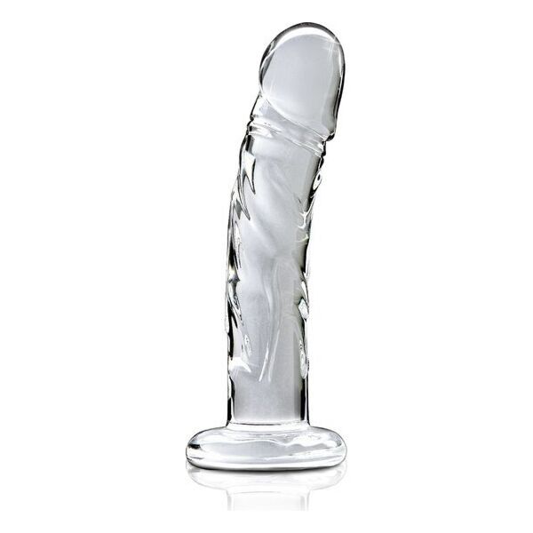 Glasmassager ICICLES N. 62 mit konischer Spitze und Kurvendesign