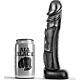 Dildo ALL BLACK 22 cm flexibler Schaft