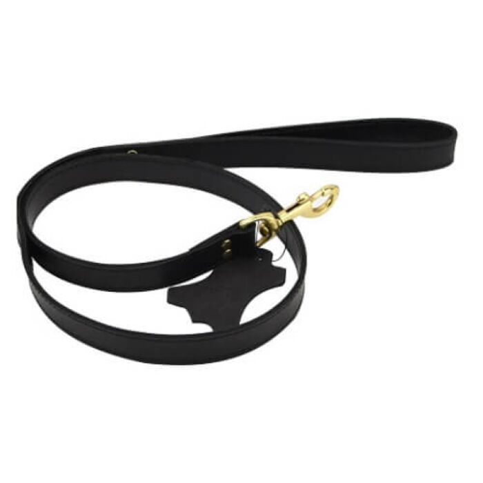 Bound Noir Nubuck Leather Leash Bound Noir Nubuck Leather Leash