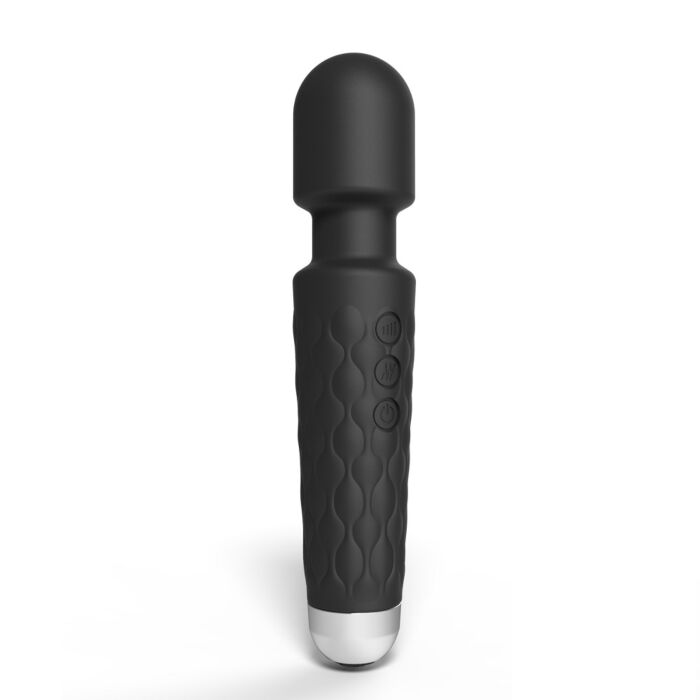 Loving Joy 20 Function Wand Vibrator Black Loving Joy 20 Function Wand Vibrator Black