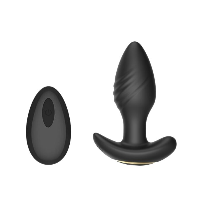 Toosh Remote Controlled Silicone Rotating & Vibrating Butt Plug Toosh Remote Controlled Silicone Rotating & Vibrating Butt Plug