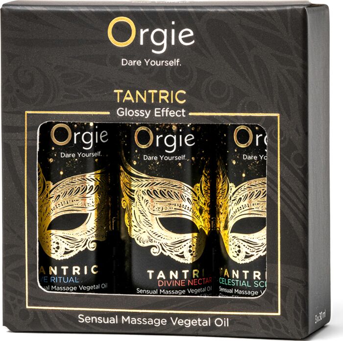 Massageöl-Set Orgie Tantric Sensual 3 x 30ml für sinnliche Massagen