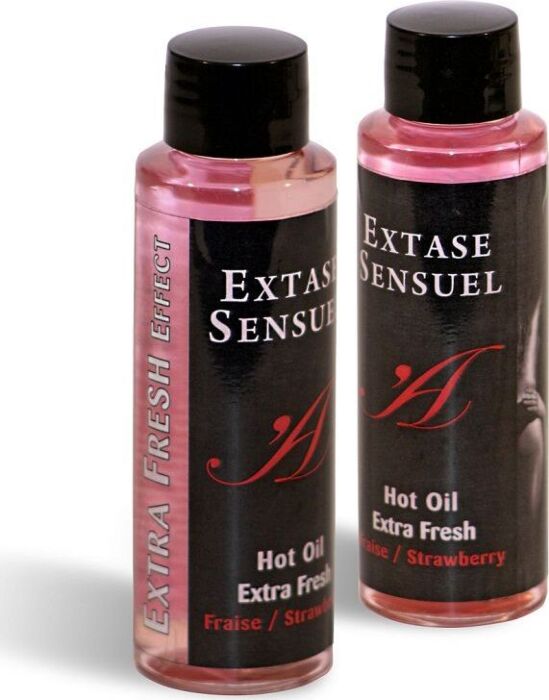 Massageöl EXTASE SENSUAL - Extra Fresh Erdbeere 100 ml Massageöl EXTASE SENSUAL - Extra Fresh Erdbeere 100 ml