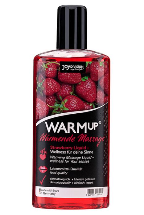 Massageöl JOYDIVISION WARMUP Erdbeere - Sofortige Wärme für Massagen