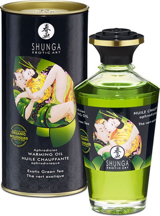 Shunga Oils Bio-Grüntee Wärme-Massageöl 100 ml