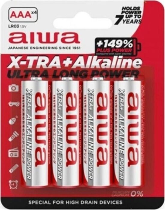 Batterie AAA AIWA X-TRA | Zuverlässige und tragbare Energie Batterie AAA AIWA X-TRA | Zuverlässige und tragbare Energie