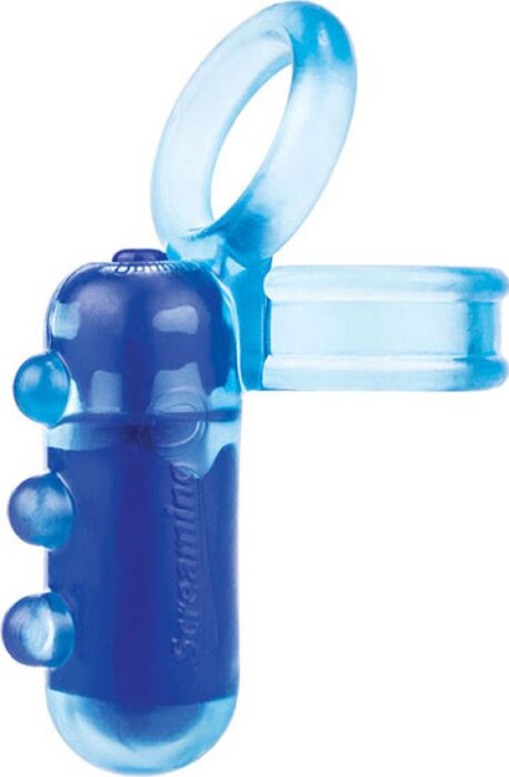 Dangle C-Ring von Screaming O – Doppel-Cockring mit Vibrationsbulle