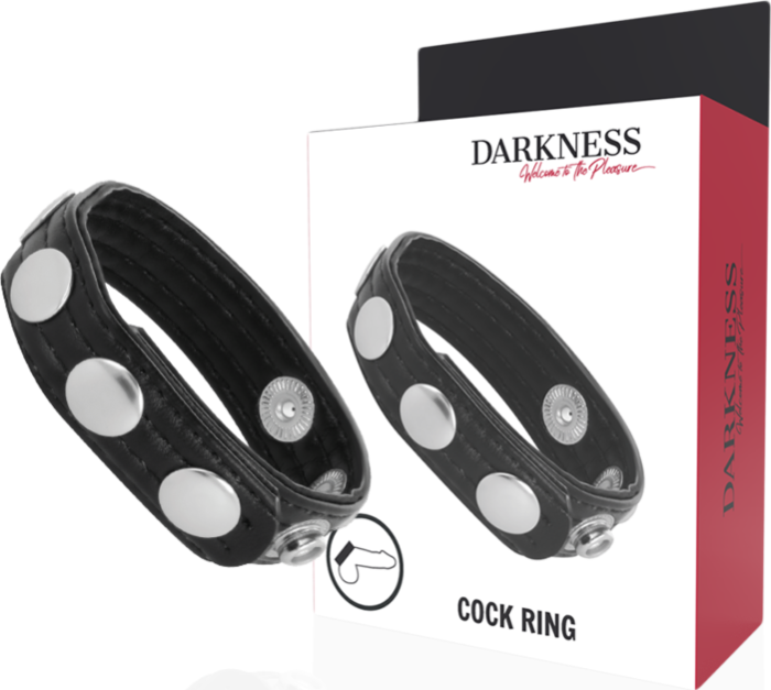 Anillo Pene DARKNESS SENSATIONS mit verstellbaren Einstellungen