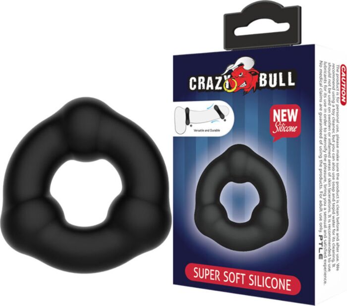 Anillo de Silicona CRAZY BULL con Nódulos para Hombres