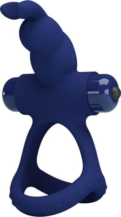 Anillo Vibrador Rabbit Pretty Love Luchito Azul Anillo Vibrador Rabbit Pretty Love Luchito Azul