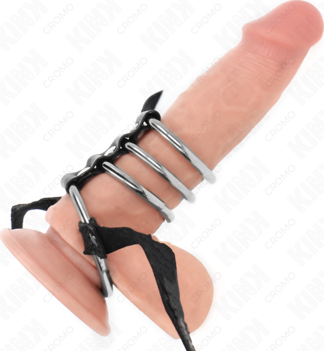 Anillos KINK 4 PENE Metal Conectados Control Placer