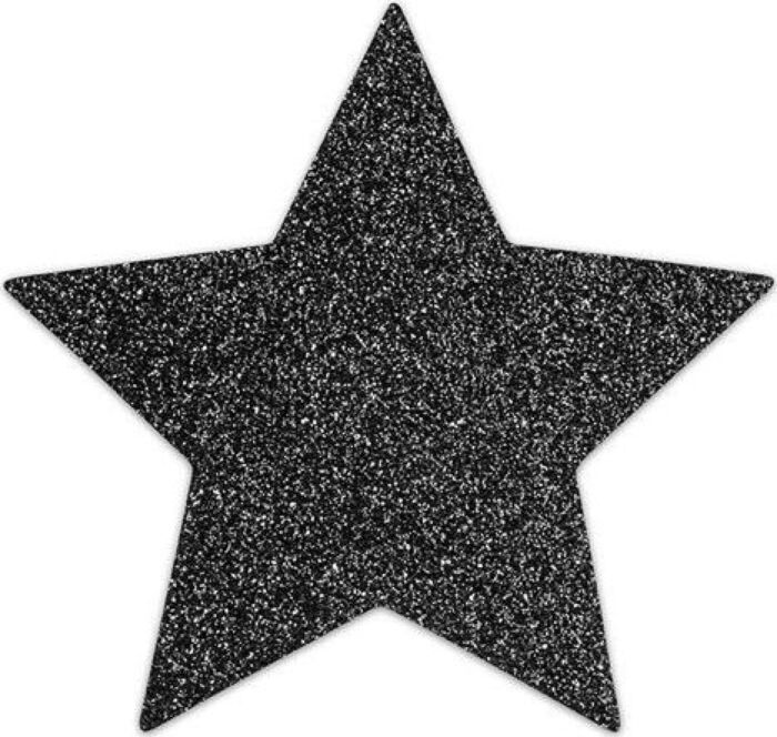 Bijoux pezoneras flash estrella negra