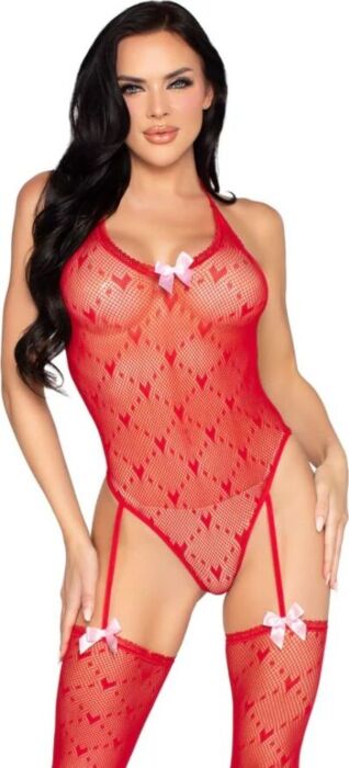 Body Leg Avenue 89360 Liguero Rojo Sexy