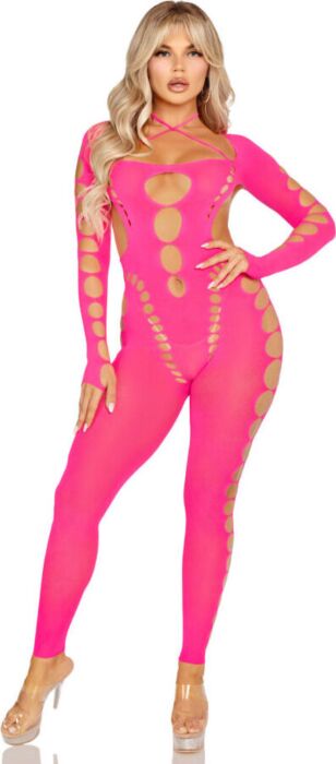 Bodystocking Rosa Leg Avenue Espalda Abierta Bodystocking Rosa Leg Avenue Espalda Abierta