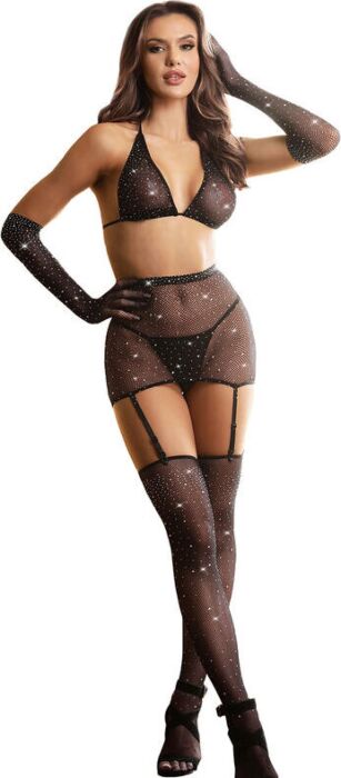 Bodystocking Sublime 952174 Rejilla con Guantes