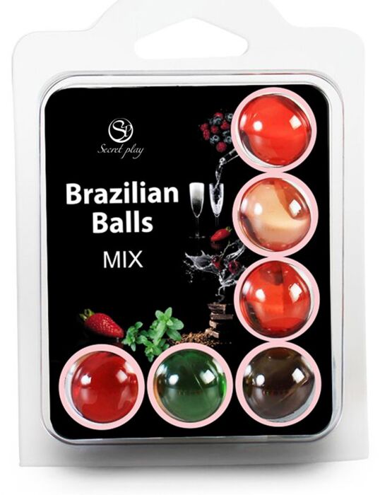 Brazilian Balls SECRETPLAY - 6 Hot Balls mit Fruchtaroma