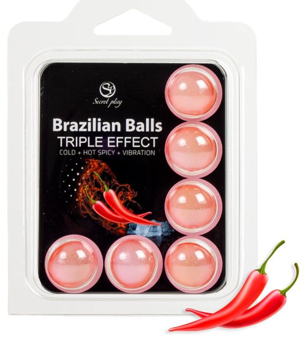 Brazilian Balls Set SECRETPLAY Triple Effekt 3 in 1