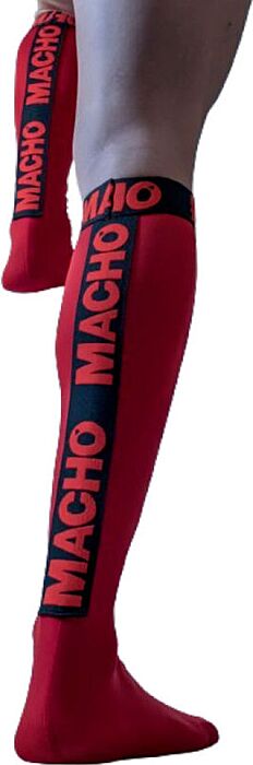Calcetines Finos MACHO Rojo Semitransparentes Calcetines Finos MACHO Rojo Semitransparentes