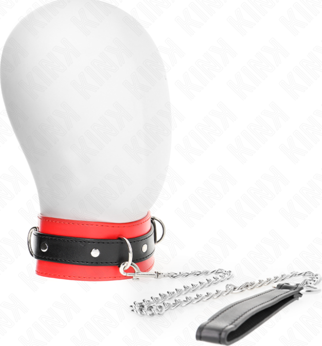 Collar con Correa KINK Rojo 65 cm - Elegancia y Control Collar con Correa KINK Rojo 65 cm - Elegancia y Control