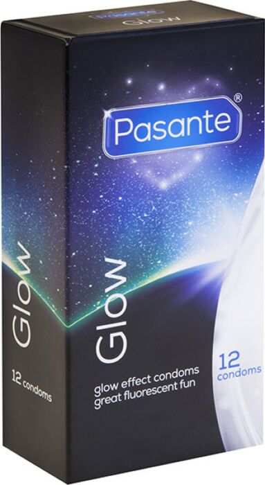 PASANTE Glow Kondome – 12 Stück, leuchtend