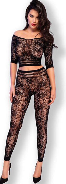 Conjunto Chilirose CR 4661 Top & Leggins Negro S/M