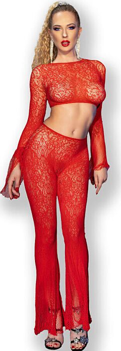Conjunto Lencería Chilirose CR 4648 Rojo Sexy
