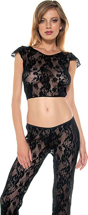 Spitzen-Set Hose und Top Music Legs Spitzen-Set Hose und Top Music Legs
