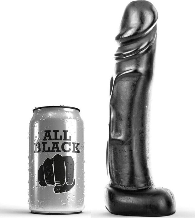 Dildo ALL BLACK 22 cm flexibler Schaft Dildo ALL BLACK 22 cm flexibler Schaft