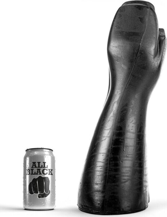 Dildo Fisting ALL BLACK 39 cm Arm-Hand-Design