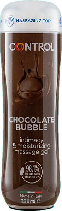 Control - gel de masaje 3 en 1 chocolate bubble 200 ml