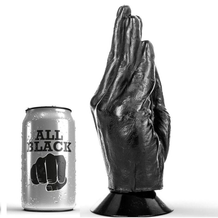 Dildo Fisting von ALL BLACK - 21 CM ergonomisch