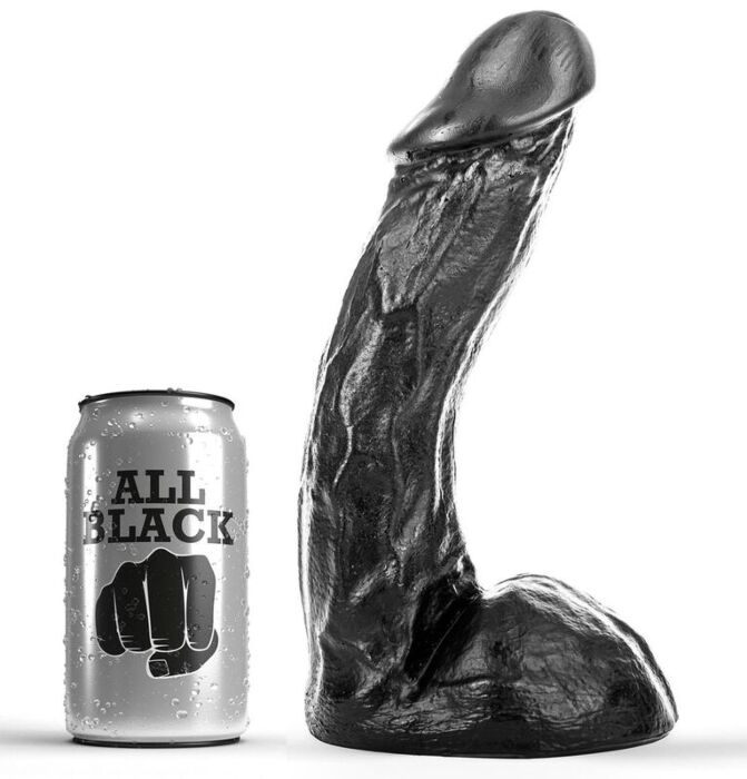 G-Punkt Dildo ALL BLACK DONG 23 cm G-Punkt Dildo ALL BLACK DONG 23 cm